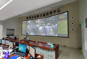 湖南某市交警支队监控中心