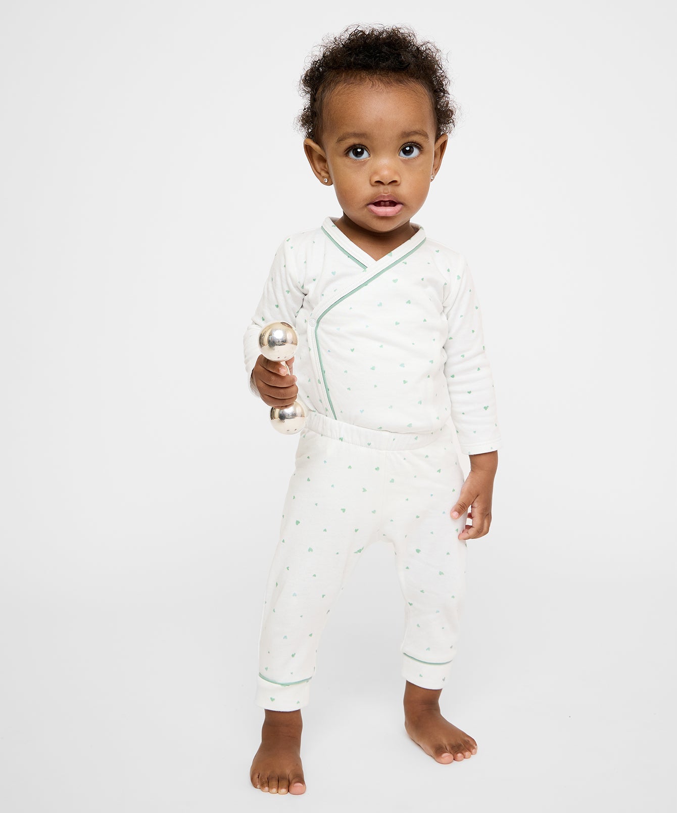 Andy Baby Legging in Seafoam Hearts