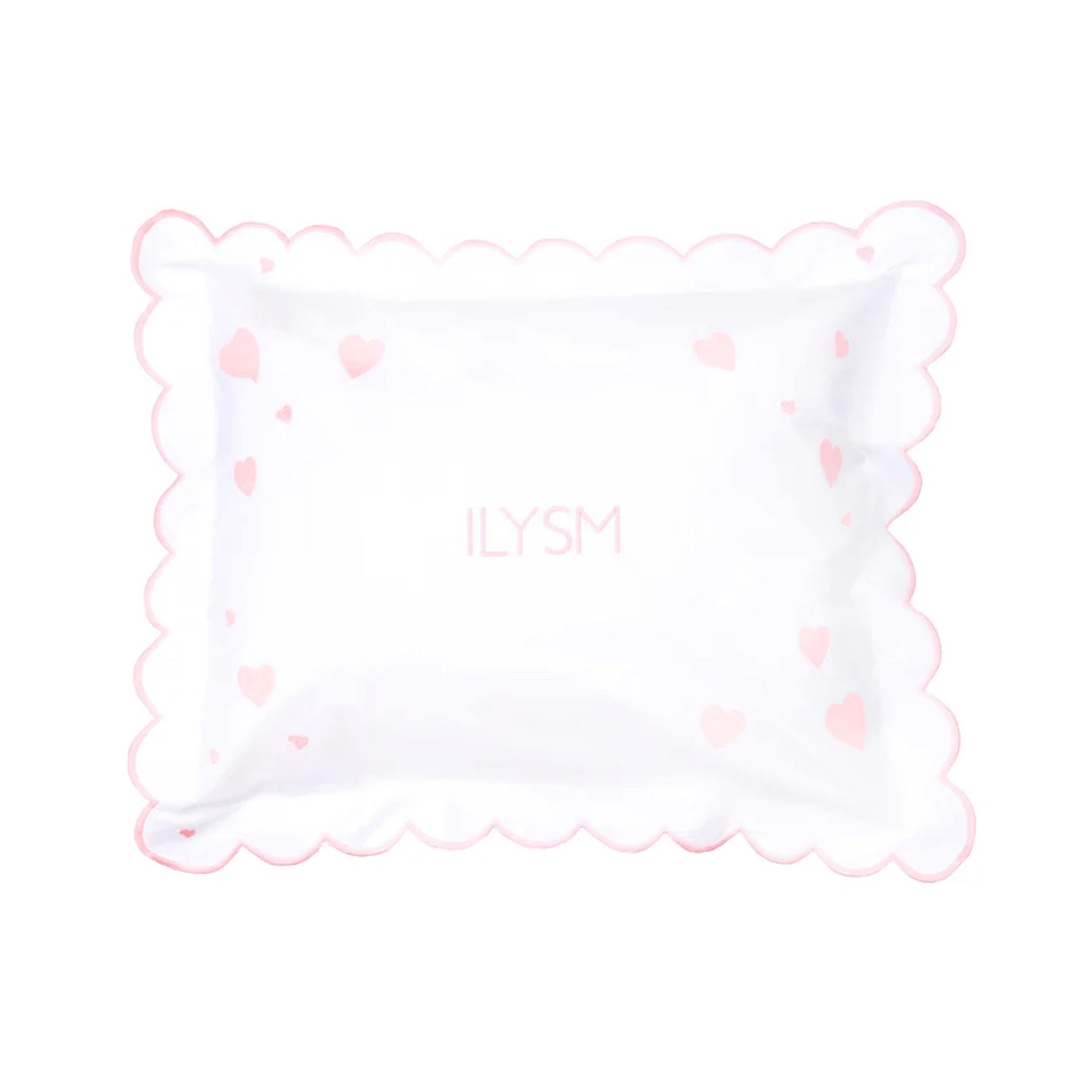 ILYSM Hearts Mini Pillow in Slipper